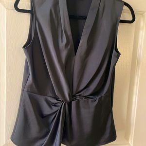 Brand new Brooks Brothers soft silk V-neck twist top
